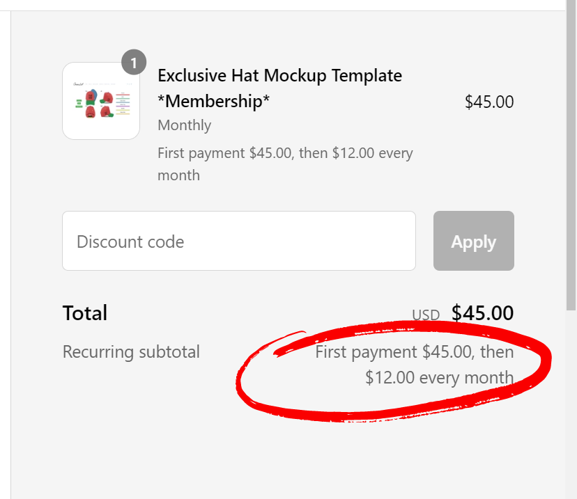 Hat Mockup Template *Membership* (5 panel Snapback)